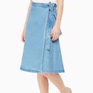 Kate Spade Denim Wrap Skirt
